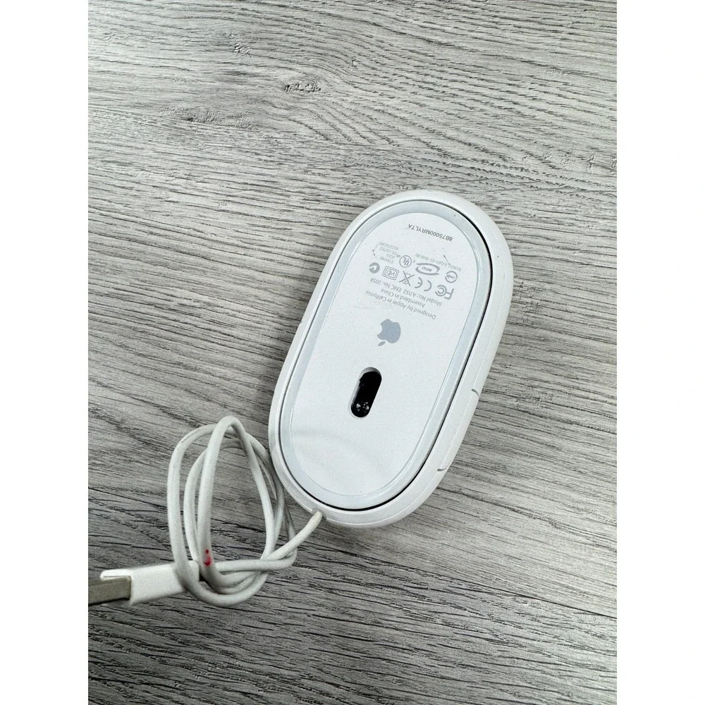 Original Apple Mighty Mouse A1152 EMC No:2058 USB white mouse